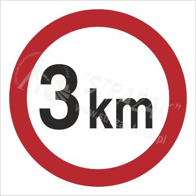 OGRANICZENIE PRĘDKOŚCI DO 3KM