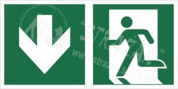 Piktogram na lampę ewakuacyjną