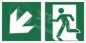 Piktogram na lampę ewakuacyjną