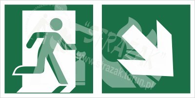 Piktogram na lampę ewakuacyjną Piktogram na lampę ewakuacyjną