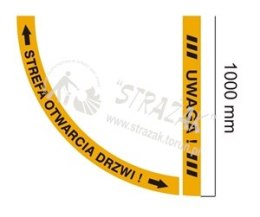 STREFA OTWARCIA DRZWI dwuczęściowa 100 cm