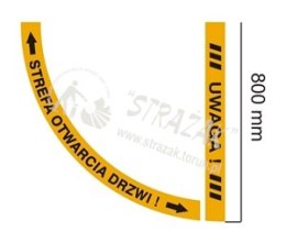 STREFA OTWARCIA DRZWI dwuczęściowa 80 cm