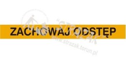 TAŚMA PODŁOGOWA ZACHOWAJ ODSTĘP