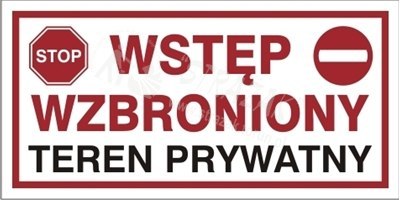 WSTĘP WZBRONIONY. TEREN PRYWATNY