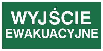WYJŚCIE EWAKUACYJNE