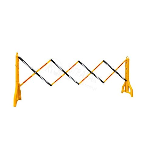 Zapora plastikowa harmonijkowa żółto-czarna Zapora plastikowa harmonijkowa żółto-czarna