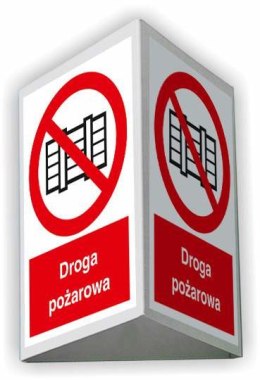 Znak 3D Droga pożarowa 35x51,8cm