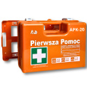 Apteczka walizkowa pomarańczowa bardzo duża APK-20 DIN13169 SUPER PLUS / K20 2xDIN13157+ / Apteczka walizkowa pomarańczowa bardzo duża APK-20 DIN13169 SUPER PLUS / K20 2xDIN13157+ /