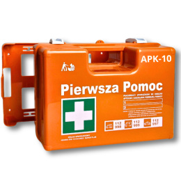 Apteczka walizkowa pomarańczowa mała APK-10 DIN13164 SUPER PLUS