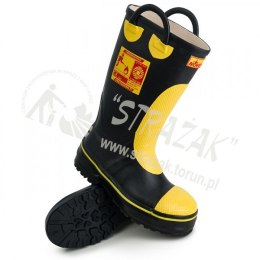 Buty strażackie gumowe z wkładką niepalną