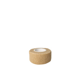 Opaska bandaż kohezyjny coban samoprzylepny 2,5cm x 4,5m - brąz