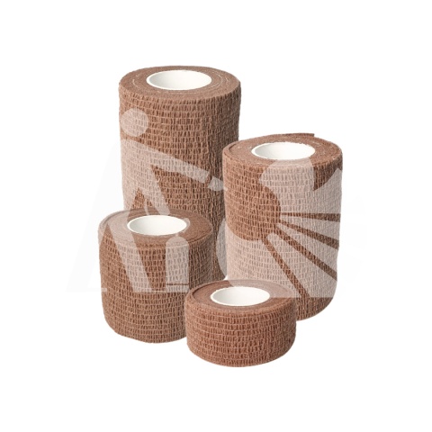 Opaska bandaż kohezyjny coban samoprzylepny 2,5cm x 4,5m - khaki Opaska bandaż kohezyjny coban samoprzylepny 2,5cm x 4,5m - khaki