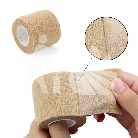 Opaska bandaż kohezyjny coban samoprzylepny 10cm x 4,5m - biały Opaska bandaż kohezyjny coban samoprzylepny 10cm x 4,5m - biały