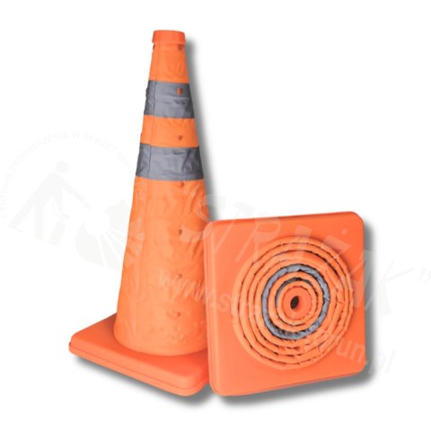 Pachołek drogowy składany odblaskowy ostrzegawczy 50cm Pachołek drogowy składany odblaskowy ostrzegawczy 50cm