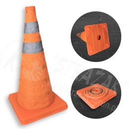 Pachołek drogowy składany odblaskowy ostrzegawczy 50cm