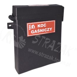 Szafka na koc gaśniczy czarna, plastikowa