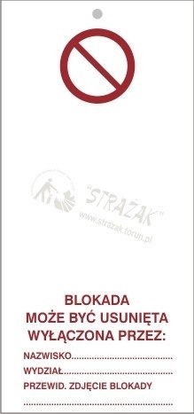 TABLICZKA blokada może być usunięta...