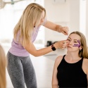 Taśma kinezjologiczna KINESIO TAPE 1cm x 5m - różowa