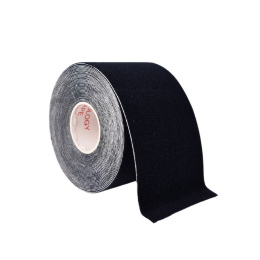 Taśma kinezjologiczna KINESIO TAPE 5cm x 5m - czarna