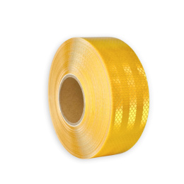 Taśma samoprzylepna odblaskowa żółta konturowa 10cm /1m