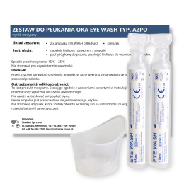 Zestaw do płukania oka AZPO 2x15ml 0,9NaCl