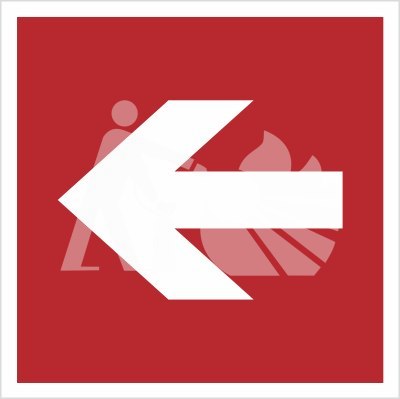 KIERUNEK DO MIEJSCA ROZMIESZCZENIA SPRZĘTU POŻARNICZEGO LUB URZĄDZENIA OSTRZEGAJĄCEGO - płyta zwykła KIERUNEK DO MIEJSCA ROZMIESZCZENIA SPRZĘTU POŻARNICZEGO LUB URZĄDZENIA OSTRZEGAJĄCEGO - płyta zwykła