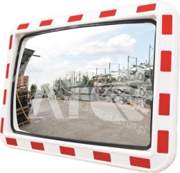 Lustro drogowe U18b 100x80cm biało-czerwone