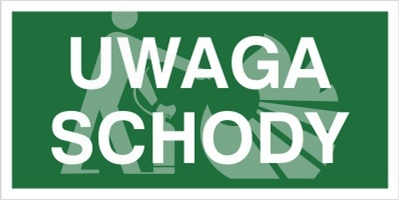 UWAGA SCHODY - płyta fotoluminescencyjna UWAGA SCHODY - płyta fotoluminescencyjna
