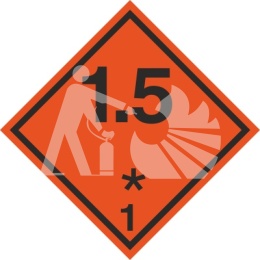 SUBSTANCJE I PRZEDMIOTY WYBUCHOWE 1,5 (*1)