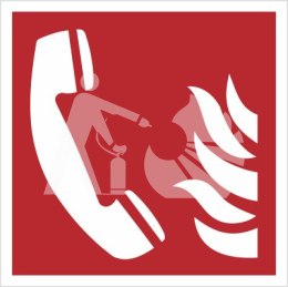 TELEFON ALARMOWANIA POŻAROWEGO - folia zwykła