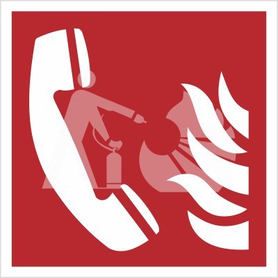 TELEFON ALARMOWANIA POŻAROWEGO - płyta sztywna