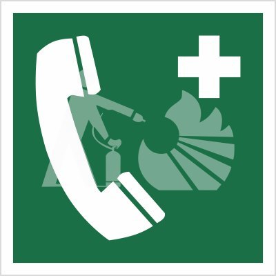 TELEFON ALARMOWY - folia fotoluminenscencyjna