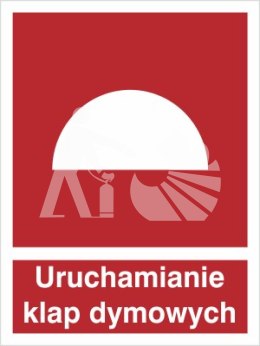 URZĄDZENIE DO URUCHOMIANIA KLAP DYMOWYCH - folia fotoluminescencyjna