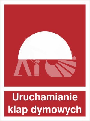 URZĄDZENIE DO URUCHOMIANIA KLAP DYMOWYCH - folia fotoluminescencyjna