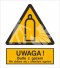 UWAGA! BUTLE Z GAZEM. NIE ZBLIŻAĆ SIĘ Z OTWARTYM OGNIEM - folia samoprzylepna