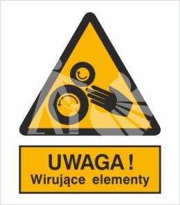 UWAGA! WIRUJĄCE ELEMENTY - folia samoprzylepna