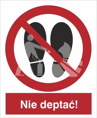 ZAKAZ DEPTANIA - płyta sztywna ZAKAZ DEPTANIA - płyta sztywna