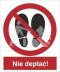 ZAKAZ DEPTANIA - płyta sztywna
