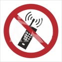 ZAKAZ UŻYWANIA TELEFONÓW KOMÓRKOWYCH - płyta sztywna