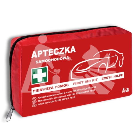 Apteczka pierwszej pomocy samochodowa AS 13164 nylon SUPER PLUS Apteczka pierwszej pomocy samochodowa AS 13164 nylon SUPER PLUS