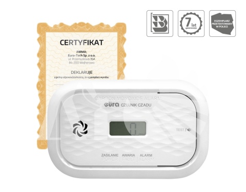 Czujnik czadu EURA CD-72A2v7300/B Czujnik czadu EURA CD-72A2v7300/B
