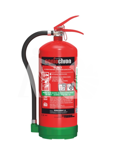 Gaśnica płynowa GPN-6x AB/FF Fluorine-Free