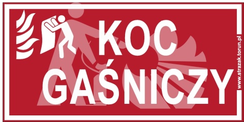 KOC GAŚNICZY - naklejka na szafkę