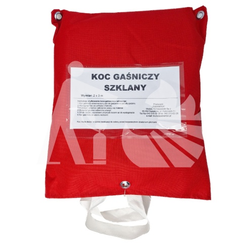 Koc gaśniczy w pokrowcu, 2x3m