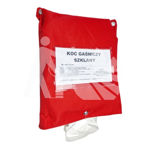 Koc gaśniczy w pokrowcu, 2x3m