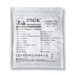 Kompres gazowy jałowy 10cm x 10cm (2szt)
