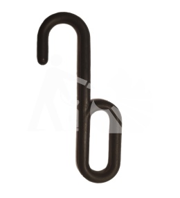 Łącznik-haczyk do łańcucha (czarny)