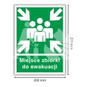 MIEJSCE ZBIÓRKI DO EWAKUACJI - płyta sztywna