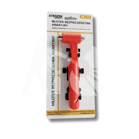 Młotek bezpieczeństwa z wieszakiem Strażak
