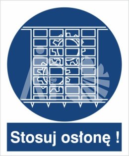 NAKAZ STOSOWANIA OSŁONY - folia samoprzylepna